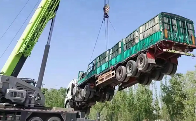 阳原道路脱困救援案例